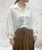 Italian White Satin Balloon Sleeve Batwing Blouse / Top - Onesize Wil Fit 10-18