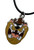 Cartoon Tasmanian Devil Tas Enamel & Silver Alloy Pendant Black Cord Necklace