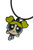 CARTOON POWER PUFF GIRLS INSPIRED Enamel & Black Alloy Pendant Cord Necklace