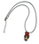 CARTOON POWER PUFF GIRLS INSPIRED Enamel & Black Alloy Pendant Cord Necklace