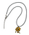 ADVENTURE TIME FINN OR JAKE  INSPIRED Enamel & Black Alloy Pendant Black Cord Necklace