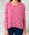 SALE NO RETURN ITALIAN RED & WHITE BRETON STRIPE LONG FITTED SLEEVE BATWING JERSEY TOP - ONESIZE FITS 10-18 WAS £16