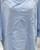 MADE IN ITALY SKY BLUE RAW EDGE FLOWER V NECK SWEATSHIRT TOP - ONESIZE FITS UK 10-18