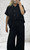 MADE IN ITALY 2PIECE CO-ORD TROUSER SET - SHORT SLEEVED PATCH POCKET SHIRT WITH WIDE LEG  TROUSERS - ONESIZE WILL FIT 8-14