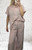 MADE IN ITALY 2PIECE CO-ORD TROUSER SET - SHORT SLEEVED PATCH POCKET SHIRT WITH WIDE LEG  TROUSERS - ONESIZE WILL FIT 8-14
