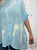ZETA OTTO LUXE ITALY Sheer Chiffon Applique Palm Tree Short Sleeved Shirt - Onesize Fits UK 8-16 5 Colours