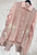 ZETA OTTO LUXE ITALY Sheer Chiffon Applique Palm Tree Short Sleeved Shirt - Onesize Fits UK 8-16 5 Colours