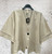 PORT ORIGINAL Onesize Pale Gold Crop Short Sleeve Jacket - Onesize Will Fit UK 10-16