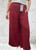 SALE NO RETURN WIDE LEG PALAZZ0 PULL ON TROUSERS WITH DRAWSTRING ELASTICATED WAISTBAND - WHITE, BEIGE, MOCHA, WINE OR NAVY Sizes 8-10 or 12-14 S-M L-XL WAS £9