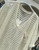 SALE NO RETURN MADE IN ITALY OVERSIZED TEABAG CROCHET V NECK TOP BEIGE OR CREAM - ONESIZE FITS UK 12-20 WAS £25