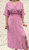 ITALIAN ONESIZE LIGHTWEIGHT CHEESECLOTH SPLIT FRONT CROSSOVER DRESS - ONESIZE FITS UK 10-16