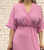 ITALIAN ONESIZE LIGHTWEIGHT CHEESECLOTH SPLIT FRONT CROSSOVER DRESS - ONESIZE FITS UK 10-16