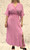 ITALIAN ONESIZE LIGHTWEIGHT CHEESECLOTH SPLIT FRONT CROSSOVER DRESS - ONESIZE FITS UK 10-16