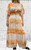 MADE IN ITALY BATIK TIE DYE V NECK EMPIRE LINE MAXI DRESS - ORANGE, BLUE OR GREY/BLACK ONESIZE WILL FIT UK 10-16