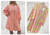 SALE NO RETURN NEON STRIPE EMBROIDERED SMOCK DRESS 3/4 BALLOON SLEEVES GRANDAD NECKLINE - PINK YELLOW OR PINK ORANGE ONESZIE FITS 10-16 WAS £36