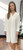 SALE NO RETURN TALIAN WHITE LONGLINE PLAIN CLASSIC CURVED HEM LONG SLEEVED SHIRT DRESS - ONESIZE FITS UK 12-20 WAS £20