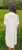 White Linen Blend Crochet Panel 3/4 Sleeve Shirt Dress - Onesize Will Fit UK 10-16