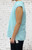 ITALIAN Super Soft Cheesecloth Sleeveless Notch Neck Button Top - Onesize Fits UK 10-16 BLACK MINT PALE BLUE BEIGE PINK