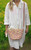 Woven Straw Bucket Crossbody Bag In Lilac Mix Or Pink Mix