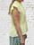 Shirred Ruffle Trim Peplum Top With Keyhole Fastening Available On Lemon Or Pale Orange - Onesize Fits UK 8-14