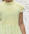 Shirred Ruffle Trim Peplum Top With Keyhole Fastening Available On Lemon Or Pale Orange - Onesize Fits UK 8-14