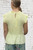 Shirred Ruffle Trim Peplum Top With Keyhole Fastening Available On Lemon Or Pale Orange - Onesize Fits UK 8-14