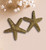 IBIZA CALLING trending Starfish large statement hammered gold chunky necklace & earrings