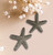 IBIZA CALLING trending Starfish large statement hammered silver chunky necklace & earrings