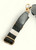 Black PU Faux Leather Sling Bag With Diamond Wide Crossbody Strap