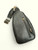Black PU Faux Leather Sling Bag With Diamond Wide Crossbody Strap