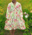 SALE NO RETURN Green & pink mix floral bright broderie anglaise tiered smock dress - onesize fits 10-16 WAS £37