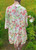 SALE NO RETURN Green & pink mix floral bright broderie anglaise tiered smock dress - onesize fits 10-16 WAS £37