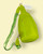 Pistachio Green PU Faux Leather Sling Bag With Greek Key Wide Crossbody Strap