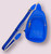 Royal Blue PU Faux Leather Sling Bag With Greek Key Wide Crossbody Strap