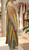 MADE IN ITALY LUXE CHEVRON ABSTRACT BOLD BLUE ORANGE YELLOW MIX V NECK MAXI DRESS - Onesize fits 10-16