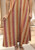 MADE IN ITALY LUXE CHEVRON ABSTRACT PINK BEIGE ORANGE MIX V NECK MAXI DRESS - Onesize fits 10-16