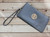 Dark Grey Gold Tree Motif Small Crossbody Twin Compartment Bag With Wristlet Strap