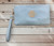 Light Grey Gold Tree Motif Small Crossbody Twin Compartment Bag With Wristlet Strap