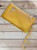 Mustard Yellow Gold Tree Motif Small Crossbody Twin Compartment Bag With Wristlet Strap