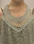 MADE IN ITALY taupe / mocha sleeveless crochet & lace panelled boho midi smock dress - onesize fits 12-22