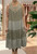 MADE IN ITALY taupe / mocha sleeveless crochet & lace panelled boho midi smock dress - onesize fits 12-22
