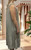 MADE IN ITALY taupe / mocha sleeveless crochet & lace panelled boho midi smock dress - onesize fits 12-22