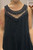 MADE IN ITALY black sleeveless crochet & lace panelled boho midi smock dress - onesize fits 12-22