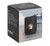 SMALL BLACK TRIPLE MOON CUT OUT TEALIGHT HOLDER