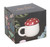 RED & WHITE TOADSTOOL MUSHROOM SHAPED LIDDED MUG