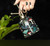 DARK FOREST TOADSTOOL LUNA MOTH PRINT CERAMIC PLANT MISTER