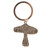 LUCKY TOADSTOOL ENAMEL & GOLD ALLOY KEYRING