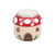 RED & WHITE TOADSTOOL MUSHROOM HOUSE RESIN TEALIGHT HOLDER