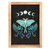 LUNA MOTH MOON PHASE DARK FOREST FRAMED WALL ART PRINT