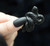 SERPENTINE BLACK OBSIDIAN CRYSTAL SNAKE offers an aura of protection, healing and purification  